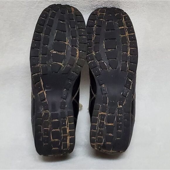 Anne klein 2 black leather lace-up oxford sneakers 10 - Picture 13 of 15